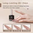 thumbnail image 3 of Modelones 9 in One Nail Glue Gel Base Coat Brush On Nail Polish Glue 15ml for Tips, Rhinestones, Blooming Art Gel Kit for Acrylic Tips U V Lamp Needed, 3 of 7