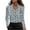 #023-Multicolor, variant on Women's V-Neck Blouse Long Sleeve Pullover with Button Detail and Print Casual and Chic-Style