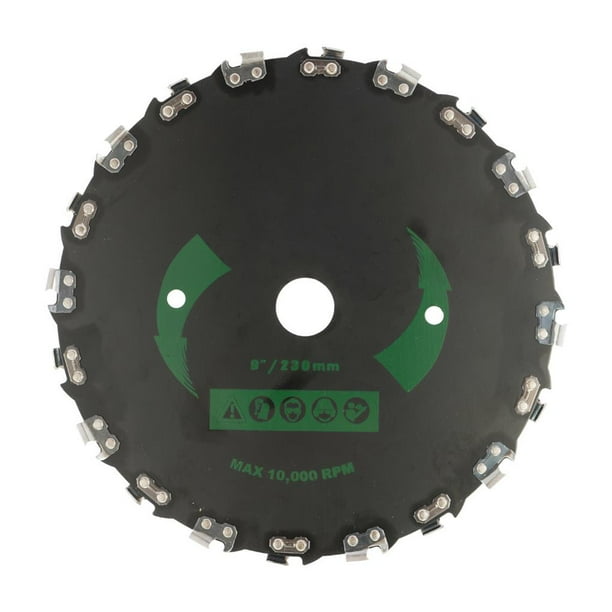 Naiovety Cabezal de corte de césped de acero de 9 pulgadas, piezas de cortacésped, cuchilla de disco de 20 dientes, desbrozadora de césped para Decoración del hogar Naiovety HA023405-00