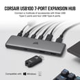 thumbnail image 2 of Hub de expansión Corsair USB100 de 7 puertos USB-C/USB-A con alimentación, 2 of 6