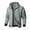 Gray, variant on HKEJIAOI Jacket for Men Trendy Zip Up Hoodie Solid Color Full-Zip Sweatshirt Lightweight Loose Fit Hooded Jackets