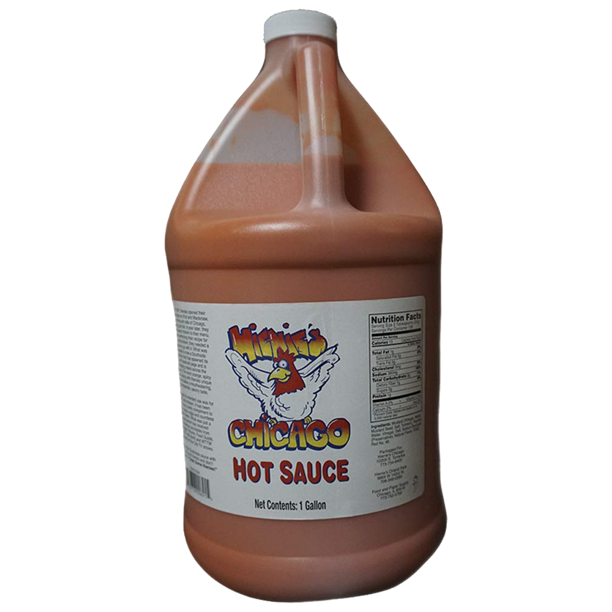 Hienie's Hot Sauce 1 Gallon Bottle Chicago Snack House