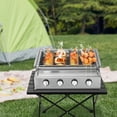 thumbnail image 5 of 4 Burners Gas BBQ Grill Gas BBQ Grill Stainless Steel Outdoor Camp Picnic Barbecue, 5 of 17