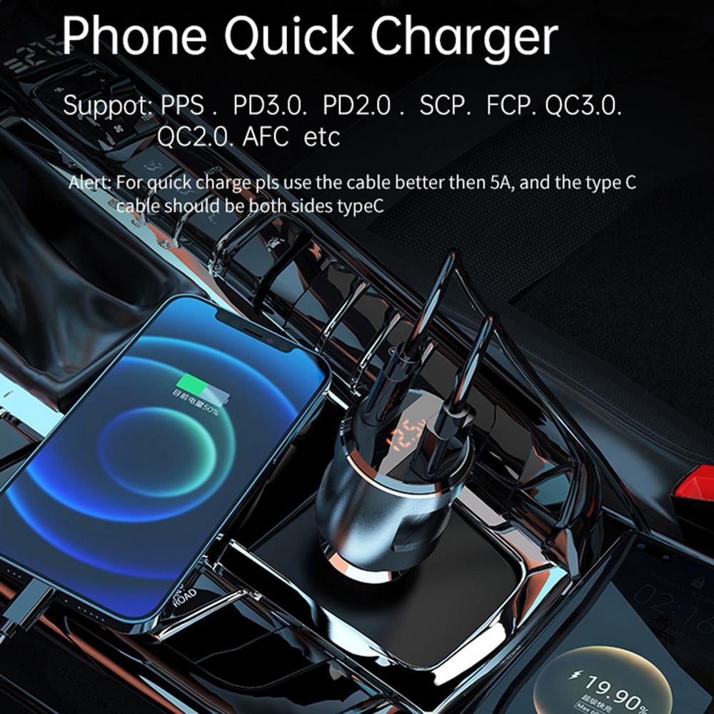 USB C Car Charger, Blsyetec [PD3.0+Dual QC3.0] 54W Fast Car