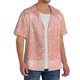 thumbnail image 2 of Balery Rose Gold Glitter Camisa Casual de Manga Corta con Botones para Hombre, Texturizada, Estilo Cubano, para Playa, Verano-XX-Large, 2 of 5