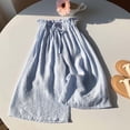 thumbnail image 2 of Agkizg Girls Solid Wide Leg Pants Casual Loose Fitting Lightweight Summer for Kids, Sizes 2-3 Years, 2 of 5