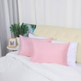 thumbnail image 6 of Unique Bargains Set of 4 Silky Satin Pillowcases Pillow Cover Blush Standard, 6 of 8