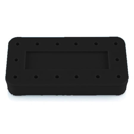 Magnetic RECTANGULAR BUR BLOCK, Black (Capacity: 14,Diameter: 3" x 1½" x ½" )