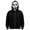 Black, variant on Scary Ghost Face Full Zip Masked Hoodie, Black Long Sleeve Hooded Sweatshirt Outfit for Men Women Halloween