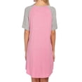 thumbnail image 5 of Avidlove Women Nightgowns Short Sleeve Sleep Shirts Crew Neck Nightdress Soft Sleepwear, 5 of 6