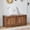walnut, variant on MIYZEAL 39.4" Walnut Shoe Storage Bench, Modern Entryway Bench with Double Arched Doors & Adjustable Shelves, Spacious Wooden Storage Cabinet for Living Room, Bedroom, Hallway