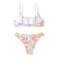 thumbnail image 5 of Gibobby Conjunto de Bañador Sexy Sujetador Ropa de playa Color Relleno Estampado de mujer Traje de baño Conjunto Traje de baño Bikini Trajes de baño Tank(Amarillo,M), 5 of 5