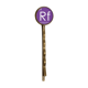 thumbnail image 1 of Quimica elementos periodo cuadro metales de transición Rutherfordio RF EsES Broche de metal retro, 1 of 3