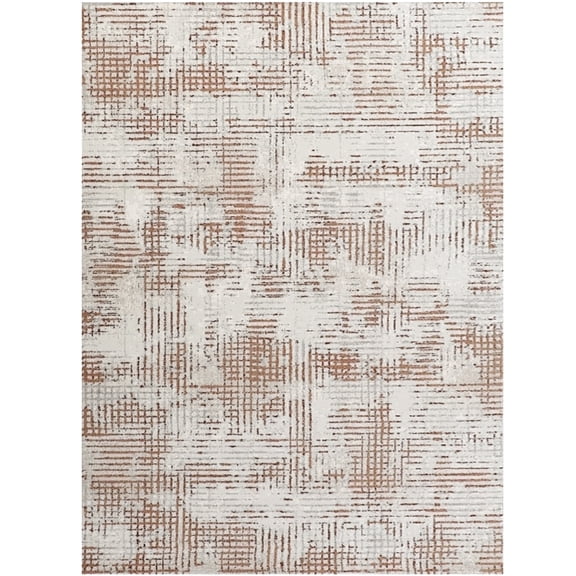 Tervannor® 6' x 9' Area Rug - Modern Geometric Distressed Design, 0.47 inch (12mm) Thick Dense Pile, Waterproof Stain Resistant Floor Cover for Living Room Bedroom