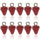 thumbnail image 5 of Red Strawberry Charm Pendants 10Pcs For Necklace And Bracelet Making Suitable For Women Girls DIY Projects, 5 of 5