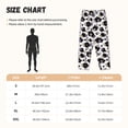 thumbnail image 2 of Cauagu Daisies Flowers Pajama Pants for Women Loose Fit Wide Leg Trouser Pants Casual Elastic Waist Drawstring Lounge Pants, 2 of 6