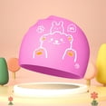 thumbnail image 2 of RTKFRFLM Youth Swim Cap Silicone Ear Protection Waterproof Anti Slip Swimming Hat Soft Comfortable Bathing Cap for Kids Boys Girls, 5-12Y, 2 of 3