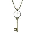 thumbnail image 1 of Aircraft Ligne Structure Art Déco Mode Clé Collier Pendentif Plateau Embelli Chaîne, 1 of 3