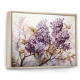 thumbnail image 2 of Designart "Nostalgic Sepia Lilacs I" Lilacs Floater Framed Canvas Wall Art, 2 of 5