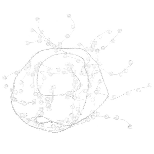 Guirnalda de cuentas de cristal acrílico para decoración de boda y hogar, cadena de cuentas de lágrima transparente para manualidades, adorno de cristal decorativo, decoración colgante