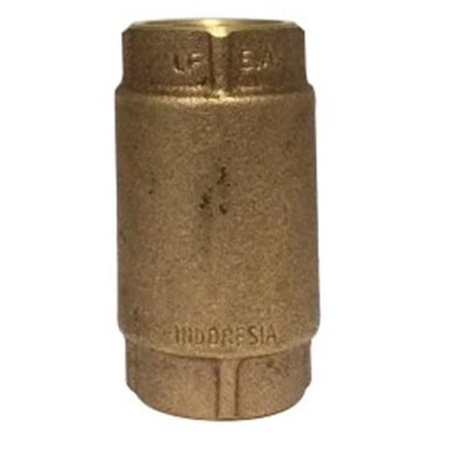 Midland Industries 944434LF 1.5 in. Lead Free Brass In-Line Check Valve