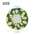 thumbnail image 5 of KLL Lemon Pattern Shower Cap & Bath Cap for Women,Reversible Oversized Waterproof Shower Caps for all Hair Lengths,Elastic Reusable Bathing Hair Cap, 5 of 7