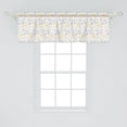 thumbnail image 2 of Ambesonne Grunge Window Valance, Roses Flowers, 54" X 18", Yellow Grey White, 2 of 3