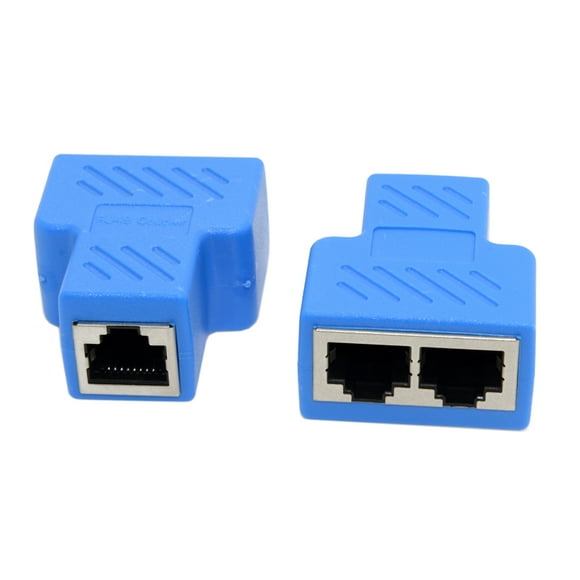 axGear Network Splitter Ethernet Cable 1 to 2 Y Adapter RJ45 CAT5e CAT 6 LAN Switch