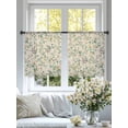 thumbnail image 4 of Spring Flowers Sheer Curtains 45 Inch Length 2 Panels Set Window Treatments, Yellow Pink Floral Leaves Vintage Country Plants Rod Pocket Semi Curtains for Living Room/Bedroom/Kitchen, 104"W x 45"L, 4 of 7