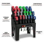 Performance Tool W1738 26pc Screwdriver Set w/Rack