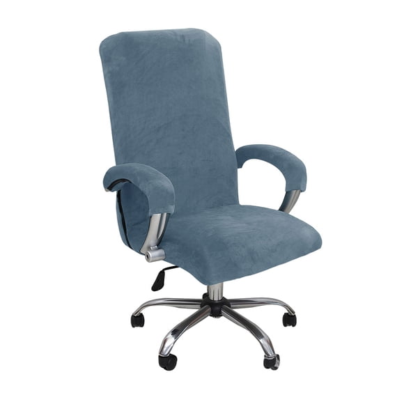 Yuarrent 3 piezas de funda para silla de ordenador de oficina espacio de trabajo con estilo y funda protectora para silla engrosada azul Type2 NO2