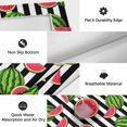 thumbnail image 6 of Red Green Watermelon Outdoor Rug for Patio/Deck/Porch, Non-Slip Large Area Rug 4 x 6 Ft, Watercolor Botanical Black White Stripe Indoor Outdoor Rugs Washable Area Rugs, Camping Rug Carpet Runner, 6 of 8