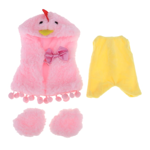 Inverness Style Plush Cape Cloak Botas Y Monos Para Mu?eca Mellchan De 25 Cm Sunnimix Conjunto de traje de muñecas Winnter
