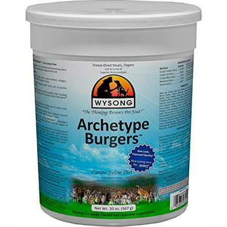 UPC: 0085835030408 | Wysong Archetype Burgers Canine/Feline Diet Dog/Cat Food- 20 Ounce Canister