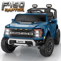 Ford F150 Raptor 2 Seater Ride on Toy Trucks for Kids, 24V Powered 2 Seat Ride on Cars with Remote Control/4 Wheelers/LED/Bluetooth/ Truck Bed Storage/Soft Start, Kids Electric Cars for Boys Girls