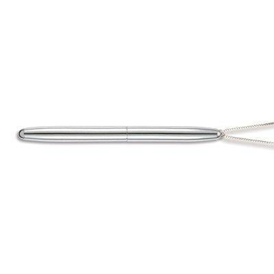 fisher (350cn) bullet space pen, chrome finish, w/ring for neck