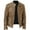 Z1 Beige, variant on Men Vintage Cool Jacket Leather Long Sleeve Autumn Winter Stand Collar Club Coat
