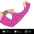 thumbnail image 3 of Balery Rose Red Glitter Cooling Arm Sleeves for Men & Women – Breathable, Moisture-Wicking Arm Sleeves for Women, Men & Kids, 3 of 8
