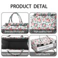 thumbnail image 4 of Large Capacity Tote Bag,Pioneer Flower Floral Print Pattern Handbag Fashion Luxury Tote Bag,15.7"x13"x 5.1" Inches,Laptop Compatible, 4 of 6