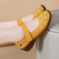 thumbnail image 4 of Chaussures Décontractées à Enfiler pour Femmes, Ballerines en Cuir Respirantes, Chaussures de Marche Confortables, Bout Rond Style Mary Jane pour Femmes, 4 of 9