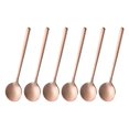 thumbnail image 1 of 6 piezas de cucharas de espresso de 5.1 pulgadas de acero inoxidable, tono rosa dorado, 1 of 5