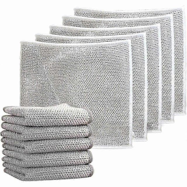 2025 4pcs Multipurpose Wire Dishwashing Rags for Wet and Dry Cleaner Dish Cloths fz
