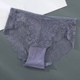 thumbnail image 2 of Gibobby Tangas de mujer sexy Calzoncillos de levantamiento de cadera transpirables de encaje de cintura alta sólidos sexy para mujer Pantalones(Azul,G), 2 of 3