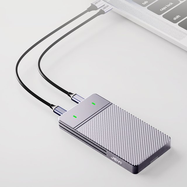 Caja De Disco Duro Externo Caja de disco duro de doble bahía M.2 NVMe NGFF SATA 10Gbps para M.2 PCIe 2280/2260/2242