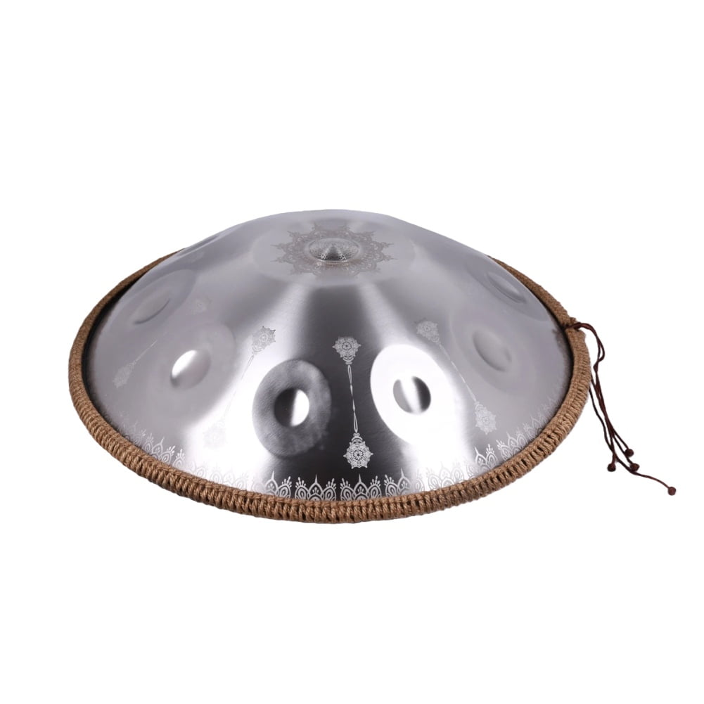 Sliver 10notes Handpan for Musical Lover 22inch Handmade Drum with whole Sets for Adults Percussion Instruments