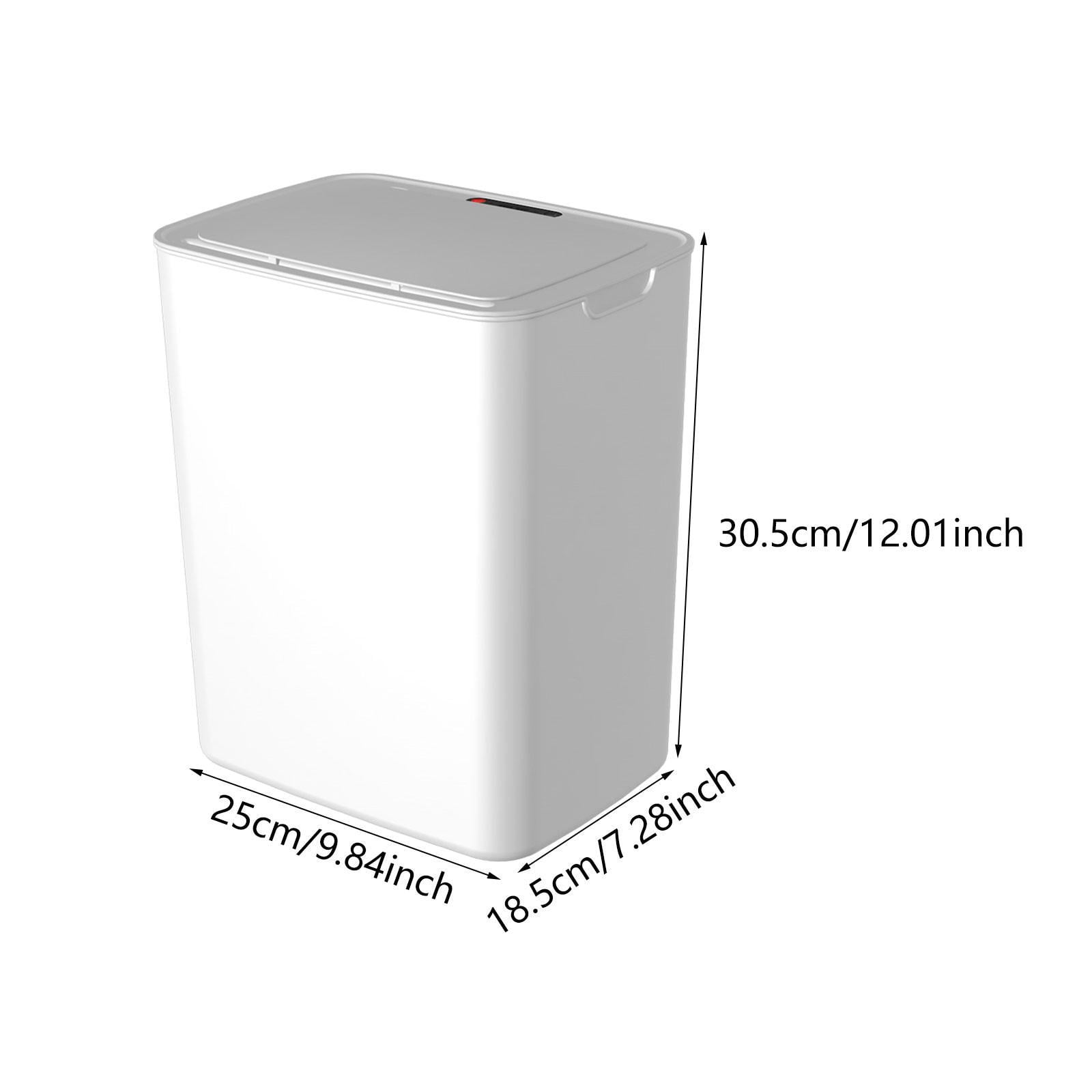 Fancyes Intelligent Trash Can Smart Trash Can Large Capacity Space Saving Household Trash Can Garbage Bin for Bathroom Cabinet Office