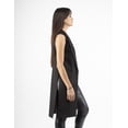 thumbnail image 3 of Maxi chaleco con abertura color Negro AMAD Casual para mujer talla XL, 3 of 3