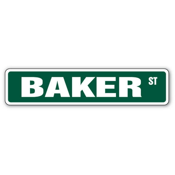 BAKER Street Sign Childrens Name Room Sign | Indoor/Outdoor | 36" Wide