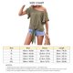 thumbnail image 5 of Mujeres Top redondo Masajeadores de cuello corto ruffle mangas tie hem Loose casual cómodo verano camiseta para fecha trabajo diario OD verde M, 5 of 5