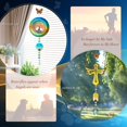 thumbnail image 5 of FONMY Cross Pet Sympathy Gift Dog Memorial Wind Spinner Dog Memorial Suncatcher Gifts for Dog Lovers Stainless Steel Wind Chime-24 in, 5 of 6